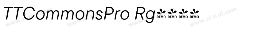 TTCommonsPro Rg字体转换